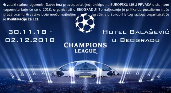 Kvalifikacije za Europsku Ligu Prvaka 2018